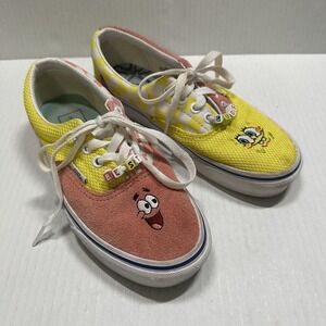 Vans Old Skool Shoes Mens 4.5 W 6 Multicolor SpongeBob Patrick Best Buds Check